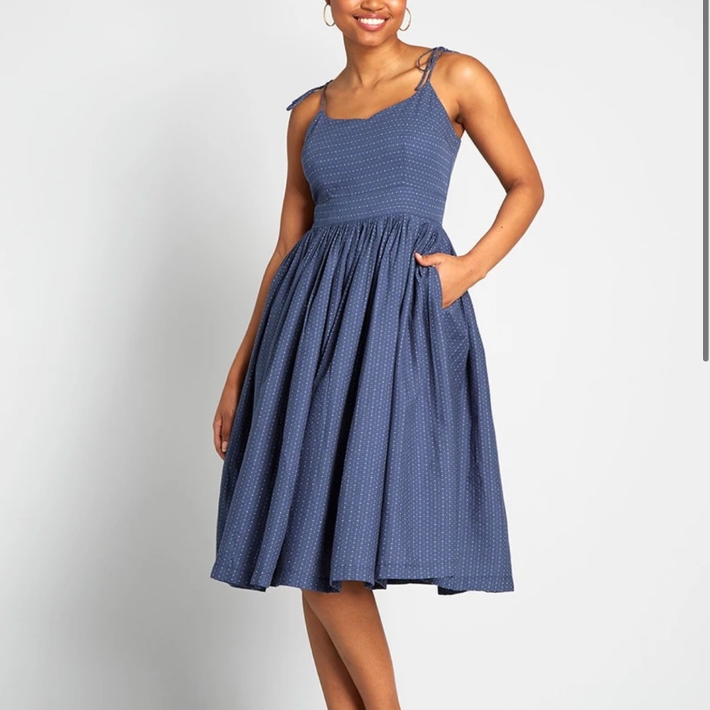 MODCLOTH The Fabulous Tie Shoulder Dress